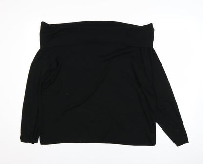 Womens UK Size 22 Marks and Spencer Black Pullover Jumper