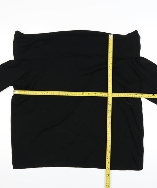 Womens UK Size 22 Marks and Spencer Black Pullover Jumper