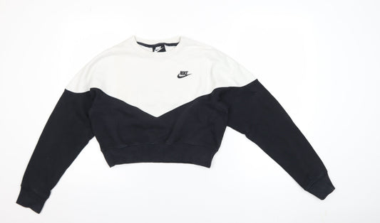 Womens UK Size S Nike Black Pullover Sweatshirt