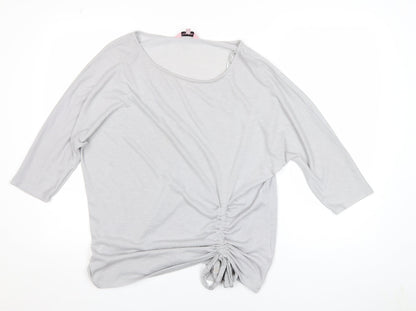 Womens UK Size 16 Phase Eight Grey Tunic Blouse