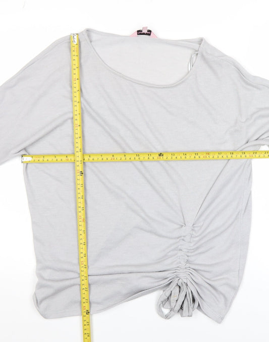 Womens UK Size 16 Phase Eight Grey Tunic Blouse