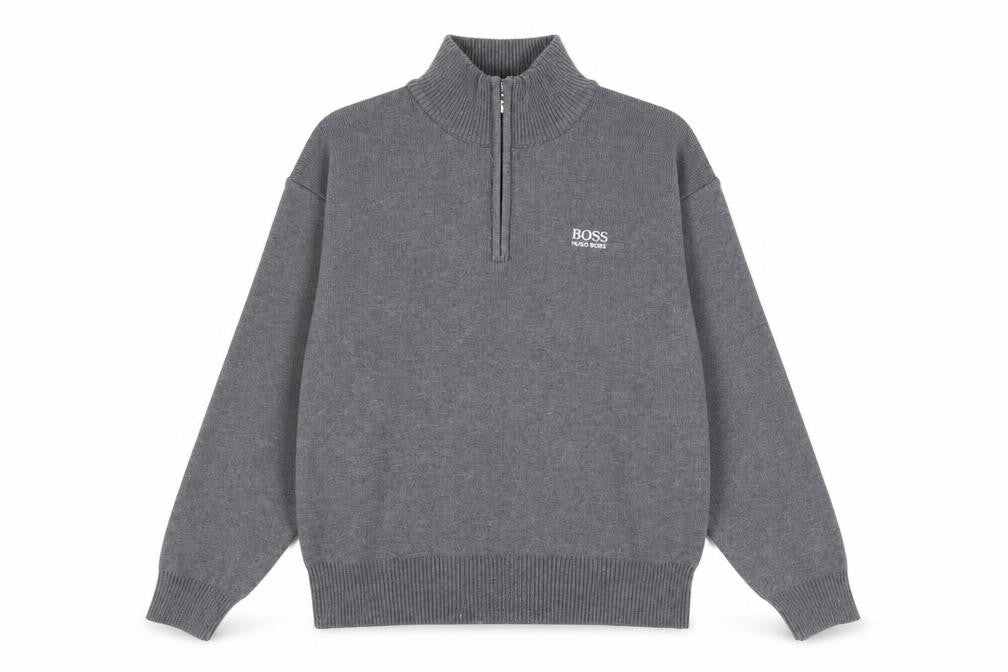 Mens UK Size M HUGO BOSS Grey Pullover Sweatshirt
