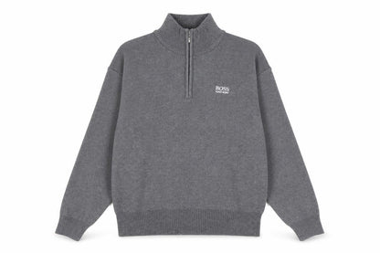 Mens UK Size M HUGO BOSS Grey Pullover Sweatshirt