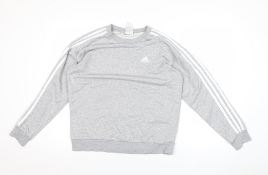 Womens UK Size XS adidas Grey Pullover Sweatshirt