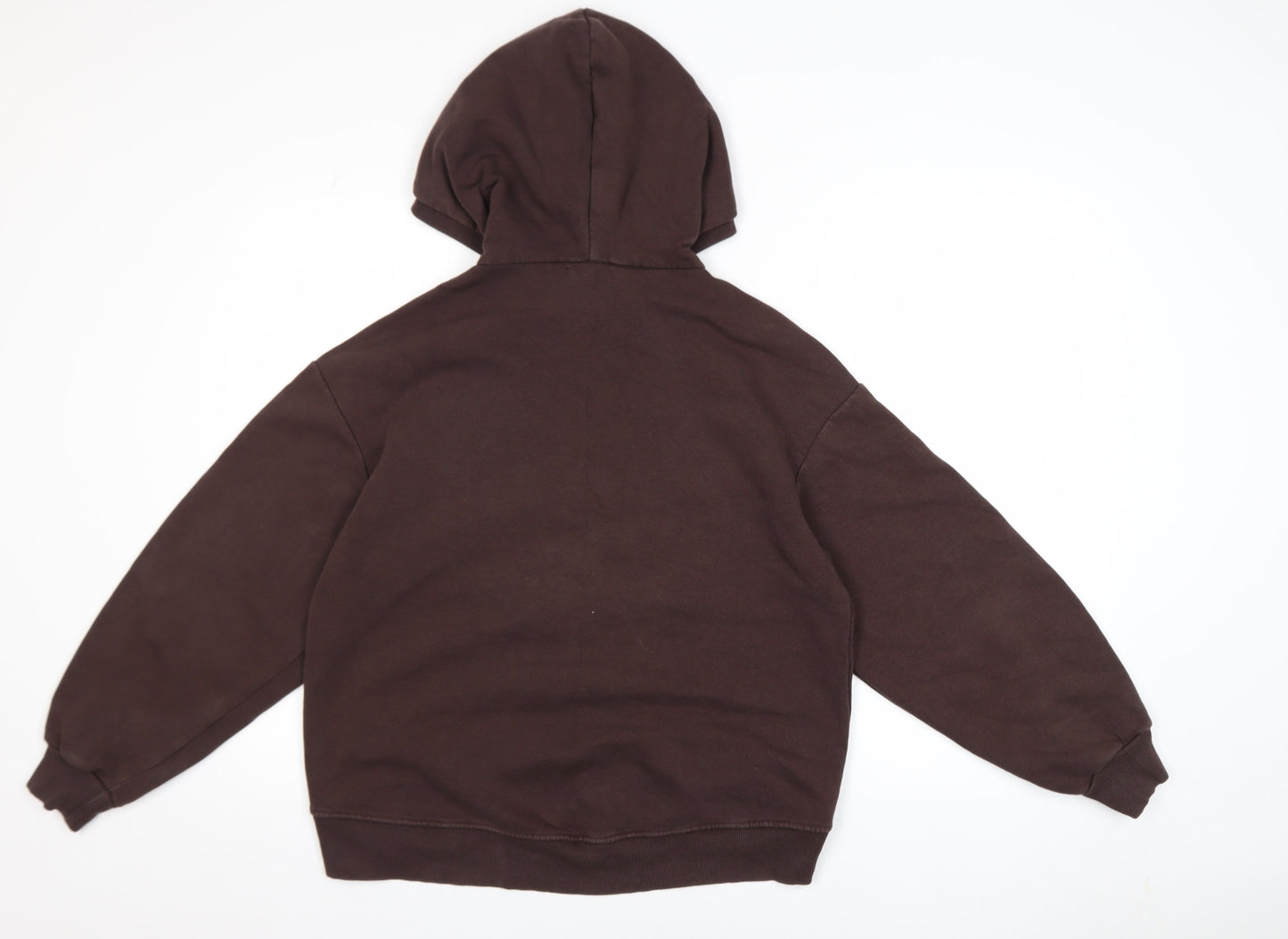 Womens UK Size S Zara Brown Pullover Hoodie