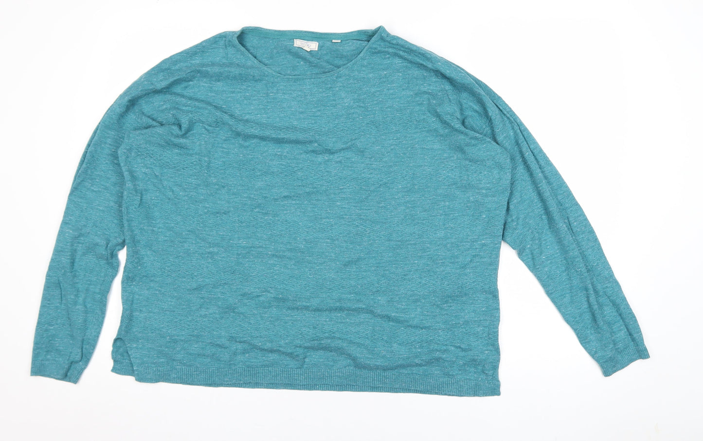 Womens UK Size 12 Fat Face Green Pullover Jumper