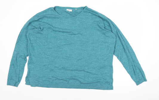 Womens UK Size 12 Fat Face Green Pullover Jumper
