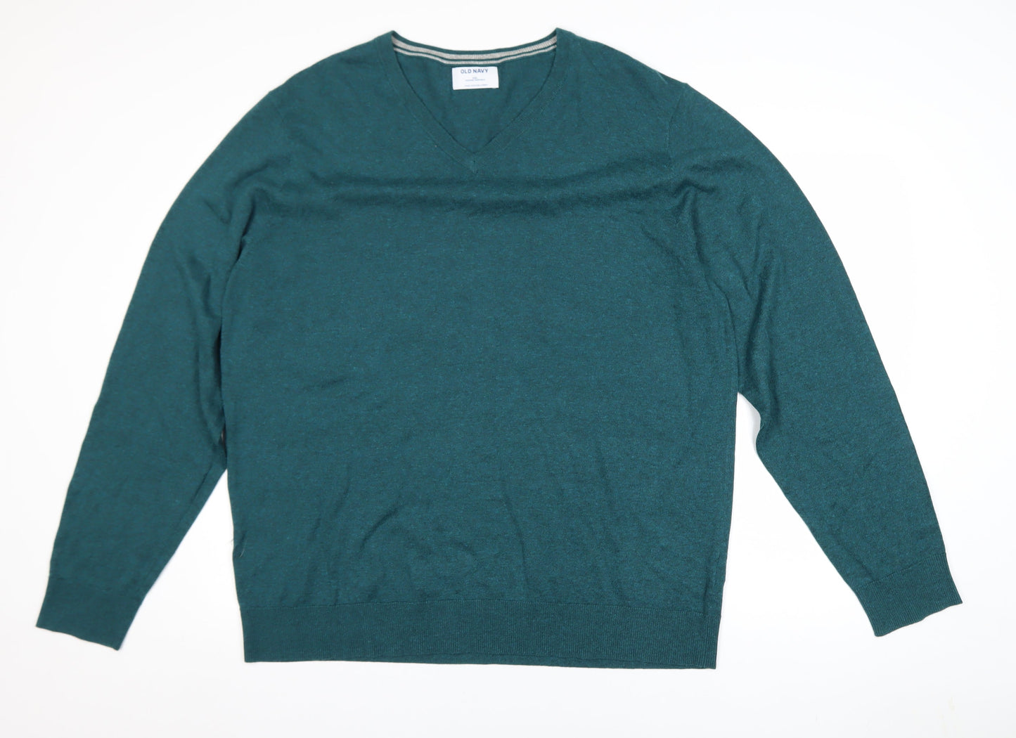 Mens UK Size 2XL Old Navy Green Pullover Jumper