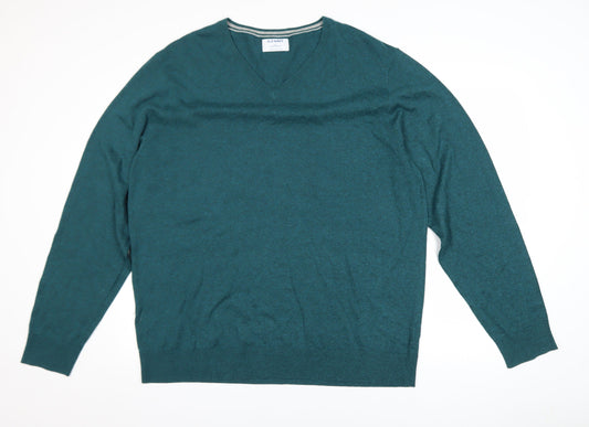 Mens UK Size 2XL Old Navy Green Pullover Jumper