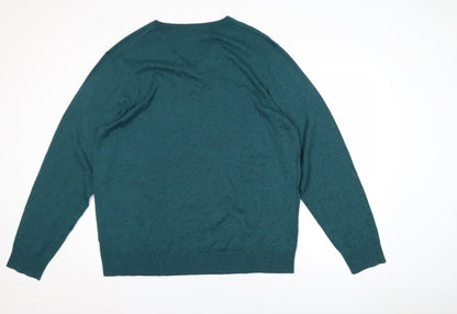 Mens UK Size 2XL Old Navy Green Pullover Jumper