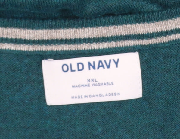 Mens UK Size 2XL Old Navy Green Pullover Jumper
