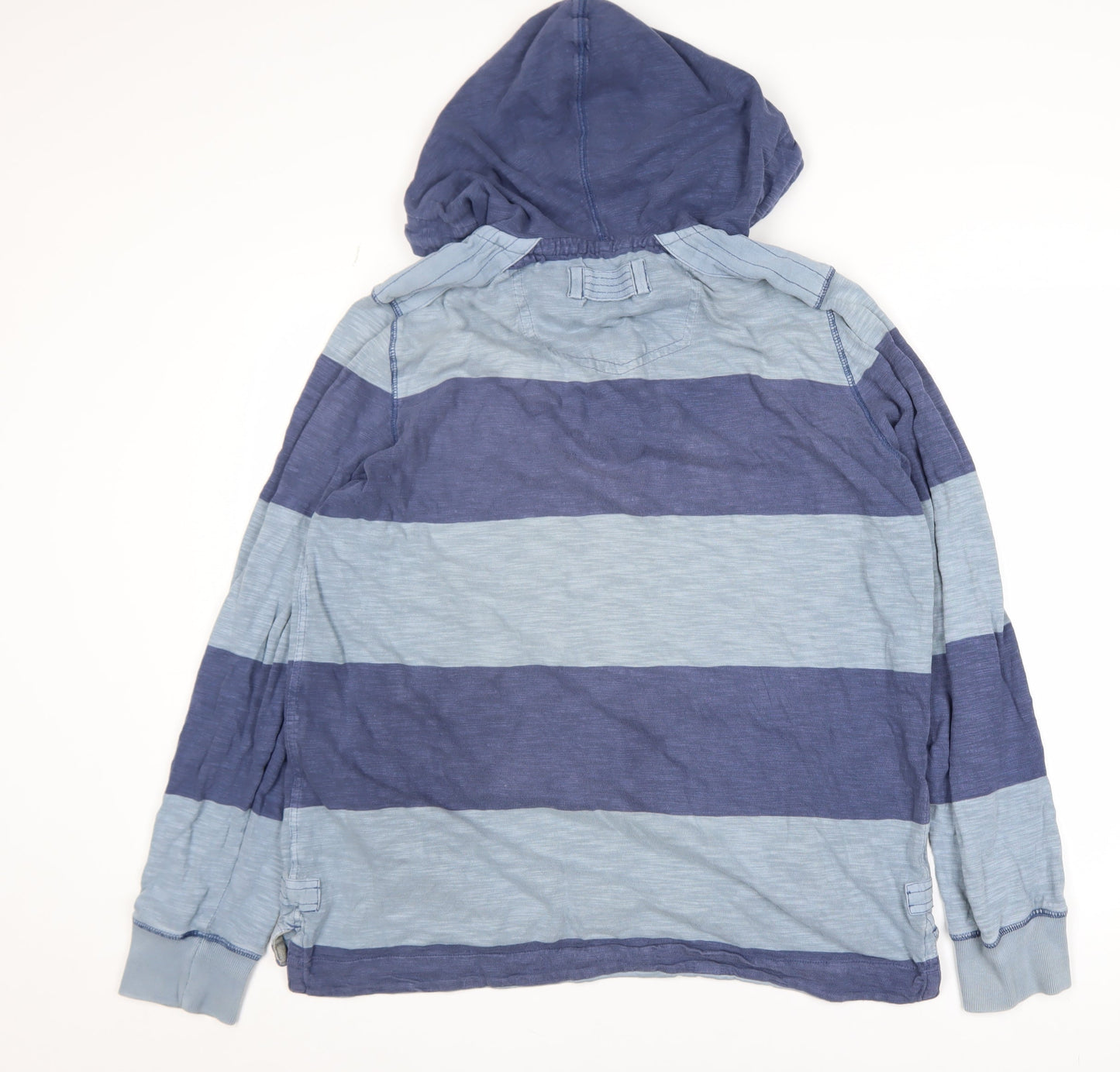 Mens UK Size M FatFace Blue Henley Hoodie
