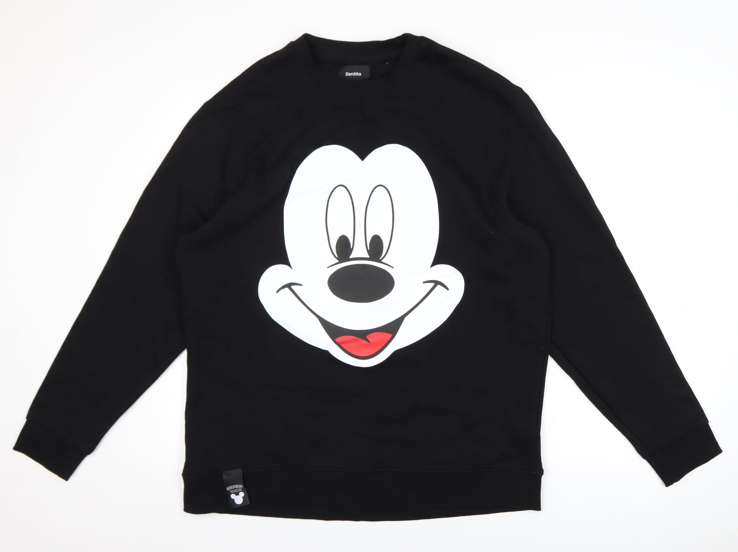 Womens UK Size L Bershka Black Pullover Sweatshirt