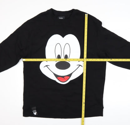 Womens UK Size L Bershka Black Pullover Sweatshirt