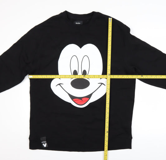 Womens UK Size L Bershka Black Pullover Sweatshirt
