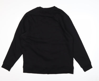 Womens UK Size L Bershka Black Pullover Sweatshirt