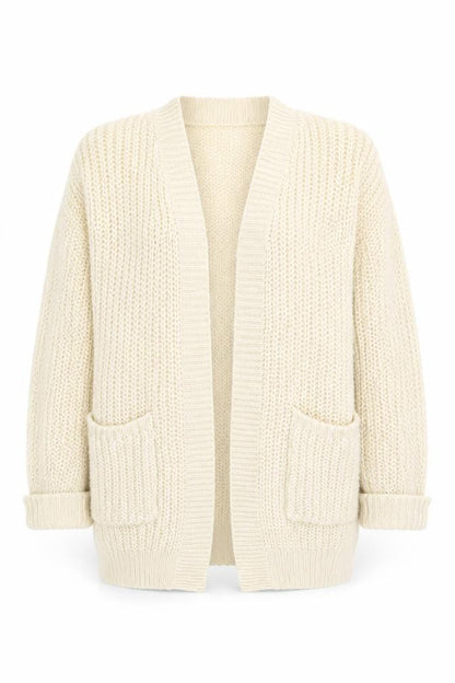 Womens UK Size M Brave Soul Beige Cardigan Jumper