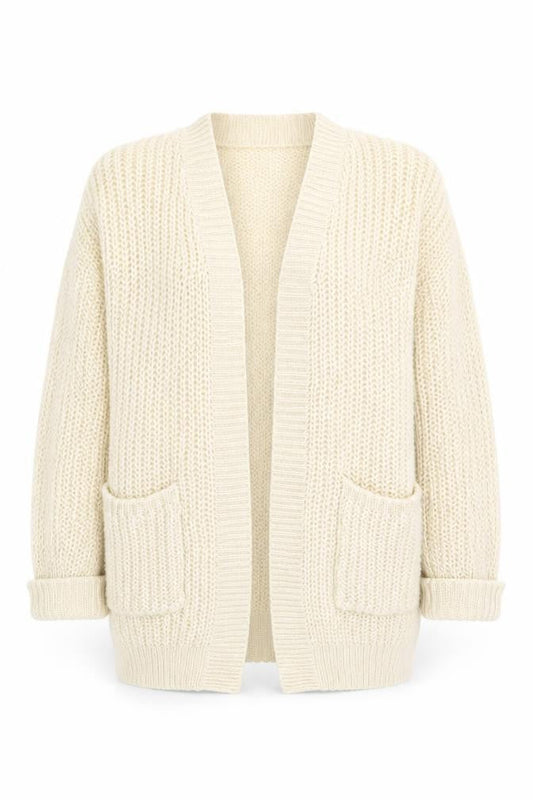 Womens UK Size M Brave Soul Beige Cardigan Jumper