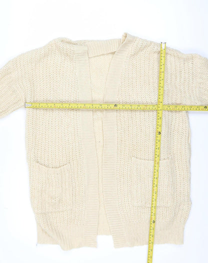 Womens UK Size M Brave Soul Beige Cardigan Jumper