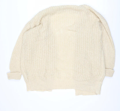 Womens UK Size M Brave Soul Beige Cardigan Jumper