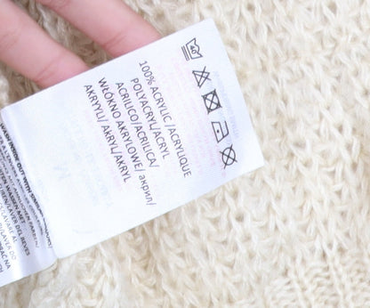 Womens UK Size M Brave Soul Beige Cardigan Jumper