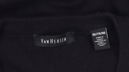 Mens UK Size 2XL Van Heusen Black Pullover Jumper