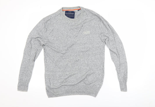 Mens UK Size S Superdry Grey Pullover Jumper