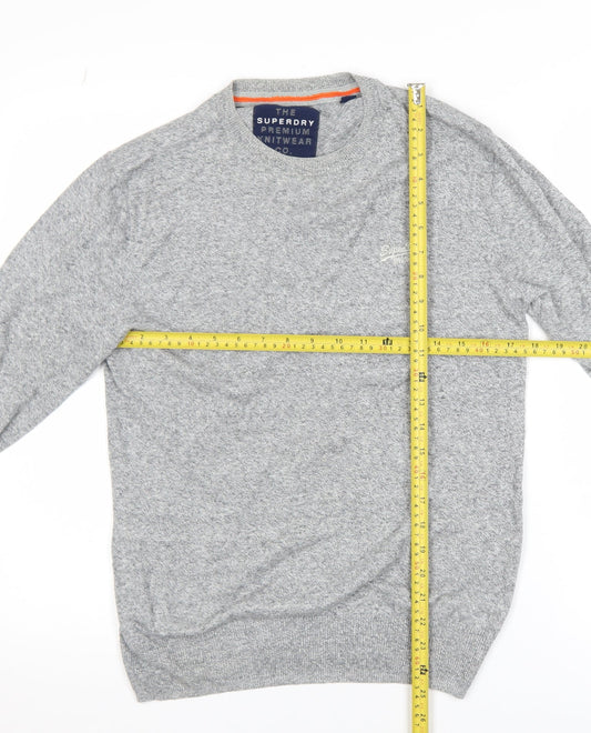 Mens UK Size S Superdry Grey Pullover Jumper