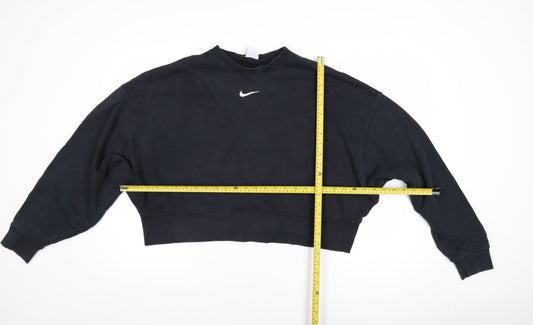 Womens UK Size S Nike Black Pullover Sweatshirt