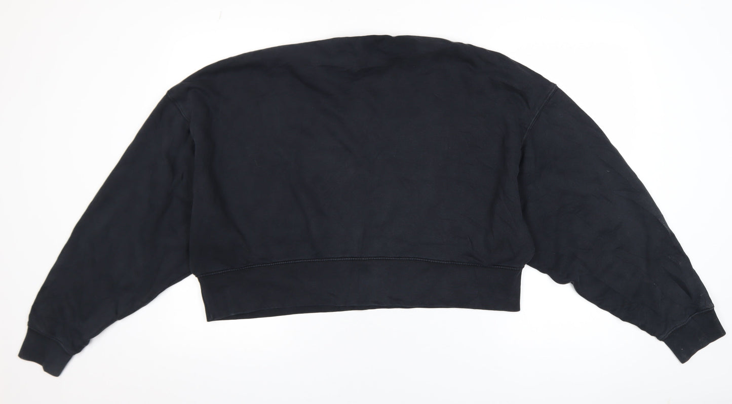 Womens UK Size S Nike Black Pullover Sweatshirt