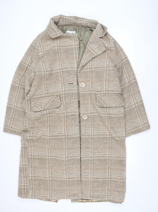 Womens UK Size 10 NA-KD Beige Overcoat