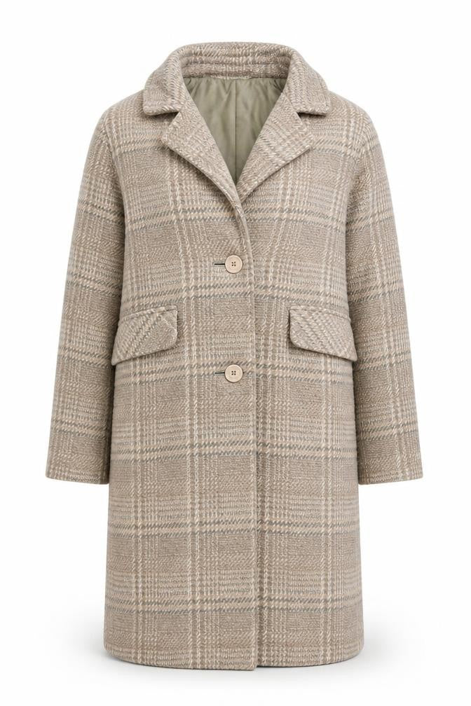 Womens UK Size 10 NA-KD Beige Overcoat