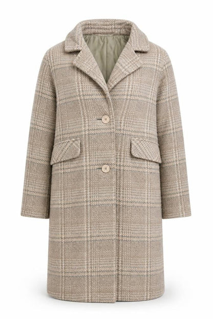 Womens UK Size 10 NA-KD Beige Overcoat