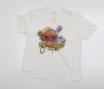 Mens UK Size L ABSOLUTE CULT White  T-Shirt