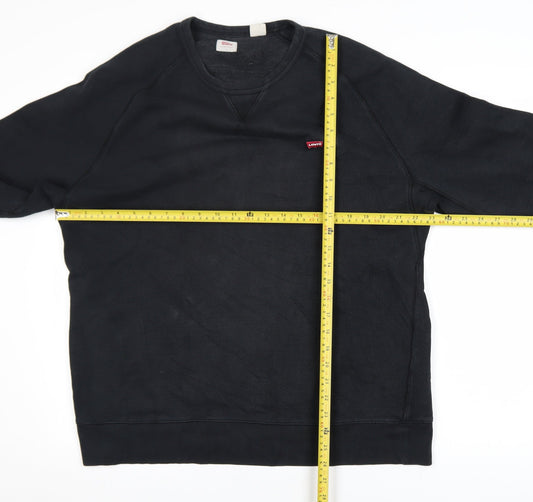 Mens UK Size L Levi's Black Pullover Sweatshirt