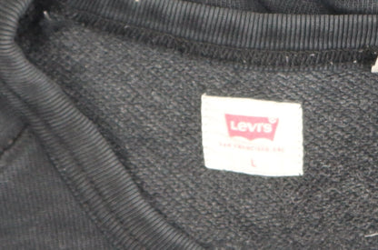 Mens UK Size L Levi's Black Pullover Sweatshirt