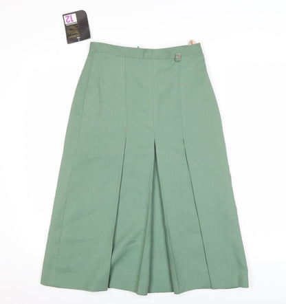 Womens UK Size 12 Dorene Pleated Twill Skirt