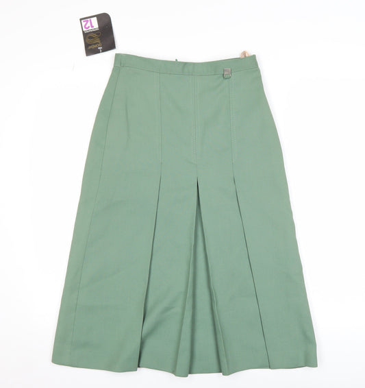 Womens UK Size 12 Dorene Pleated Twill Skirt