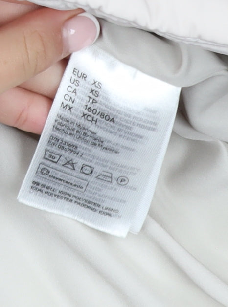 Womens UK Size XS H&M Beige Puffer Jacket