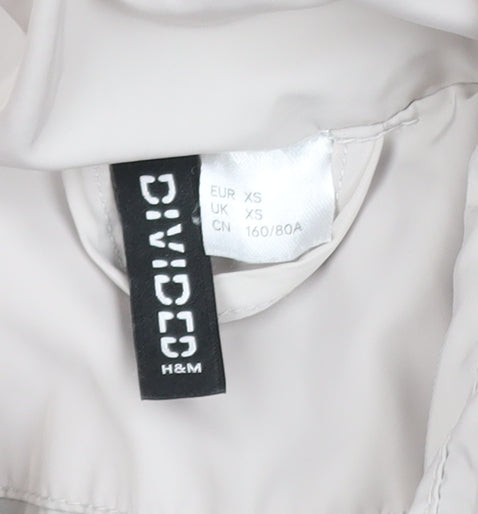 Womens UK Size XS H&M Beige Puffer Jacket