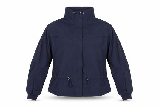 Stradivarius Women Blue Windbreaker Jacket Size 12 Lightweight Zip