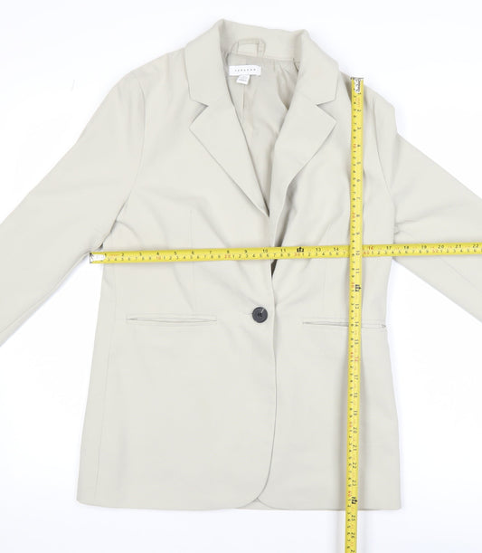 Womens UK Size 6 Topshop Regular Beige Blazer