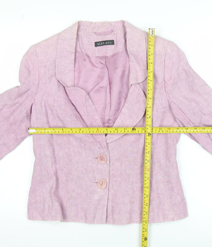 Womens UK Size 12 Alex & Co. Regular Pink Blazer