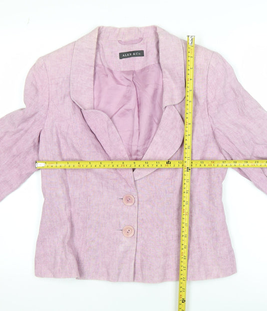 Womens UK Size 12 Alex & Co. Regular Pink Blazer