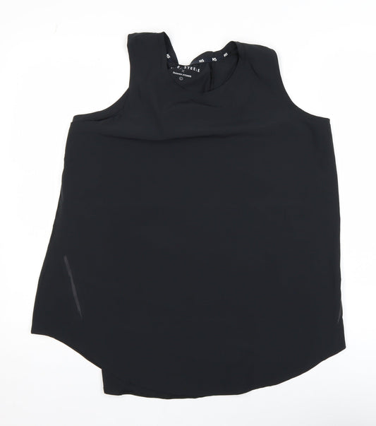 Womens UK Size L Dunnes Stores Black Gym & Training Running & Jogging Yoga Tank