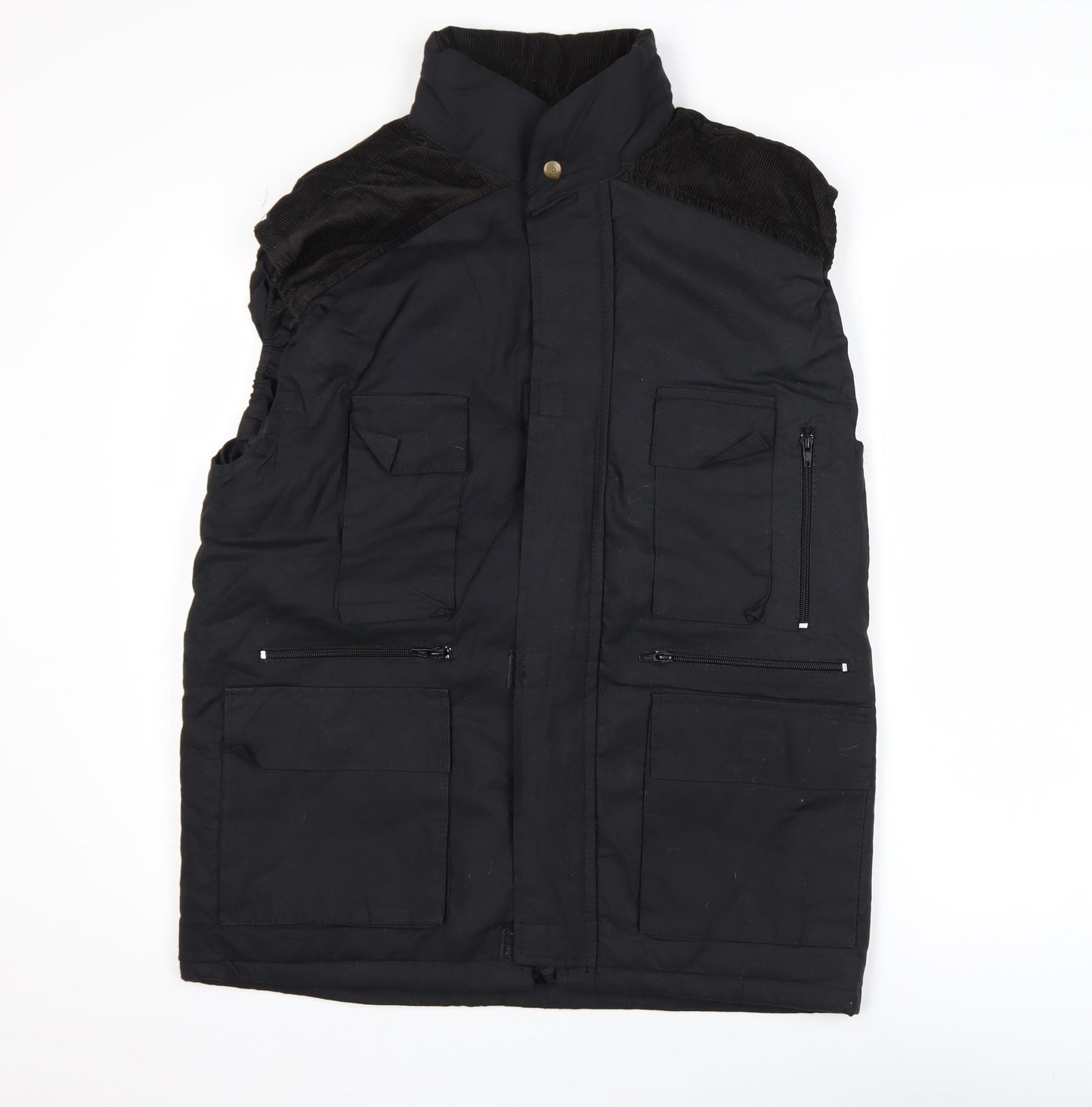 Mens UK Size M JS Outer Wear Black Bodywarmer