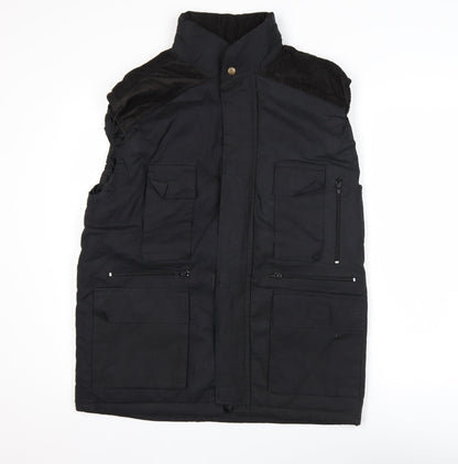 Mens UK Size M JS Outer Wear Black Bodywarmer