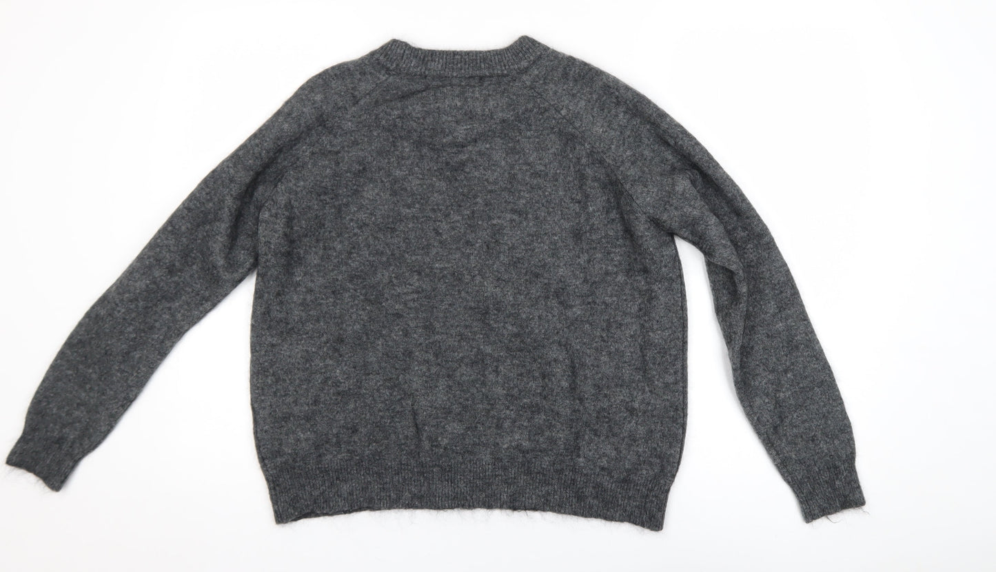Womens UK Size L Zara Grey Pullover Jumper