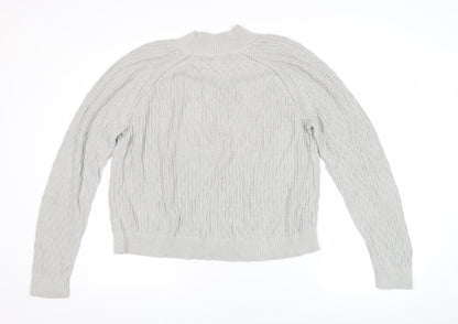Womens UK Size 14 Fat Face Grey Pullover Jumper