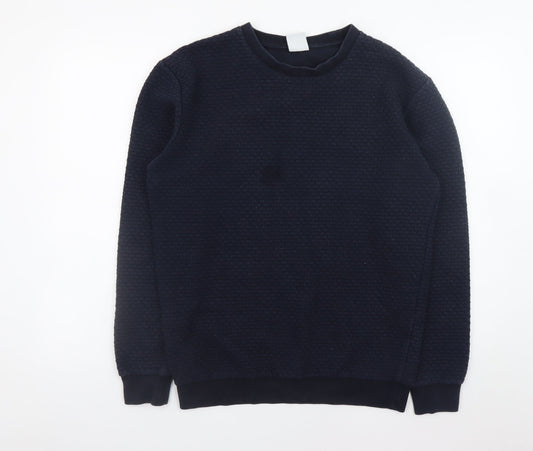 Mens UK Size M Zara Blue Pullover Sweatshirt